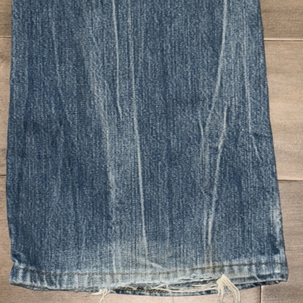 Diesel Zathan Low Rise Boot Cut Distressed Jeans SZ 31 - Picture 6 of 10